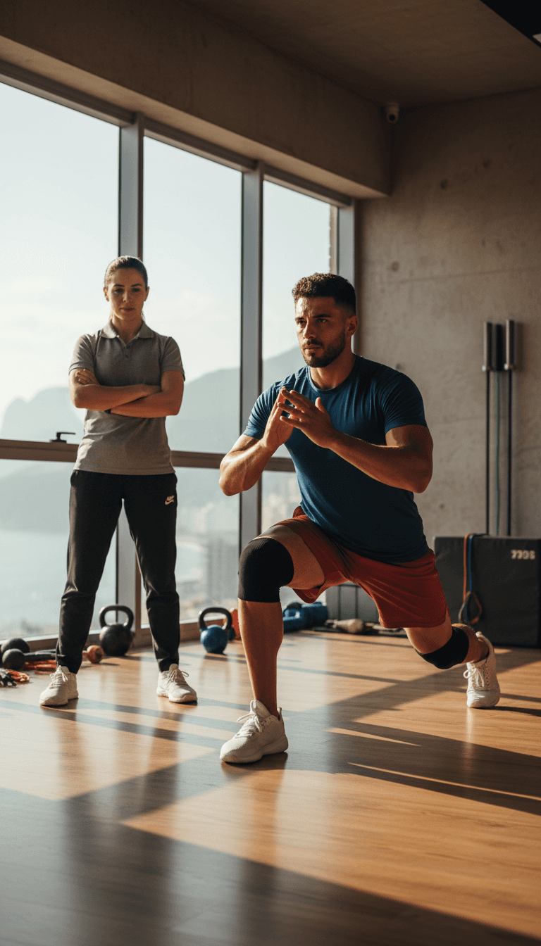 Football player performing an explosive lateral lunge
